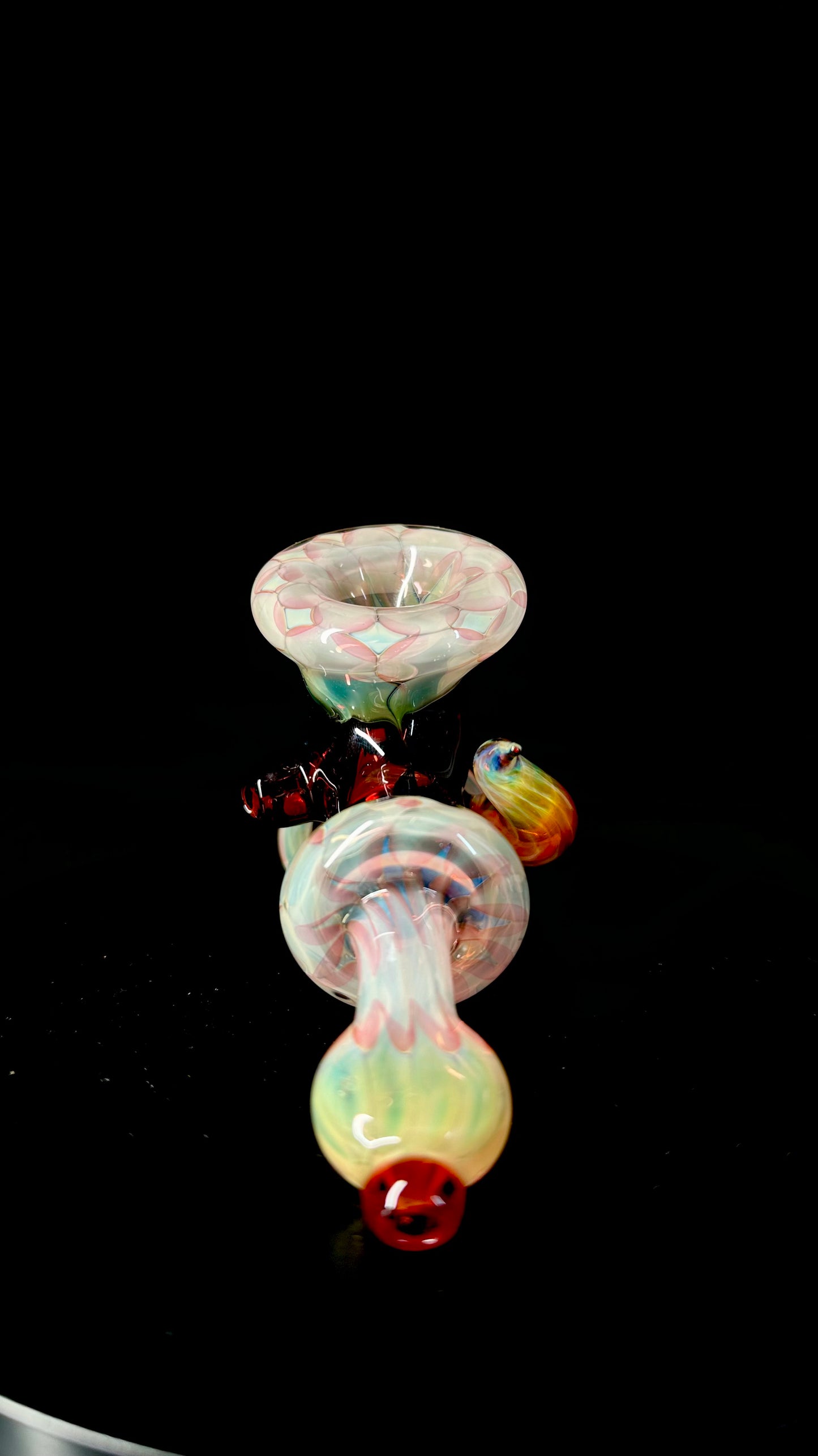 Fully Worked Red Fumed - Handheld Piece