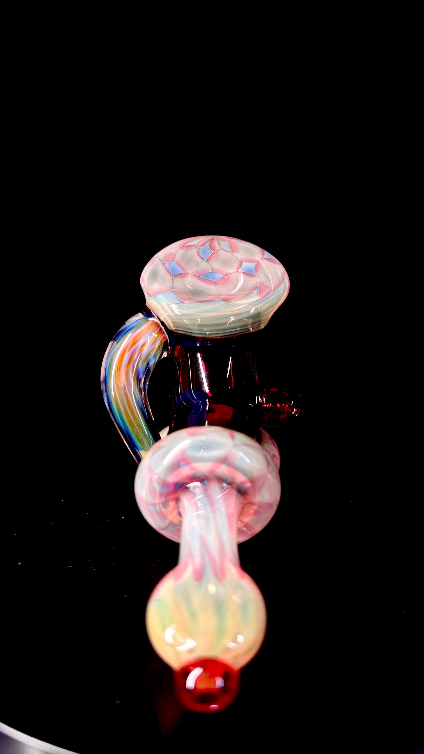 Fully Worked Red Fumed - Handheld Piece