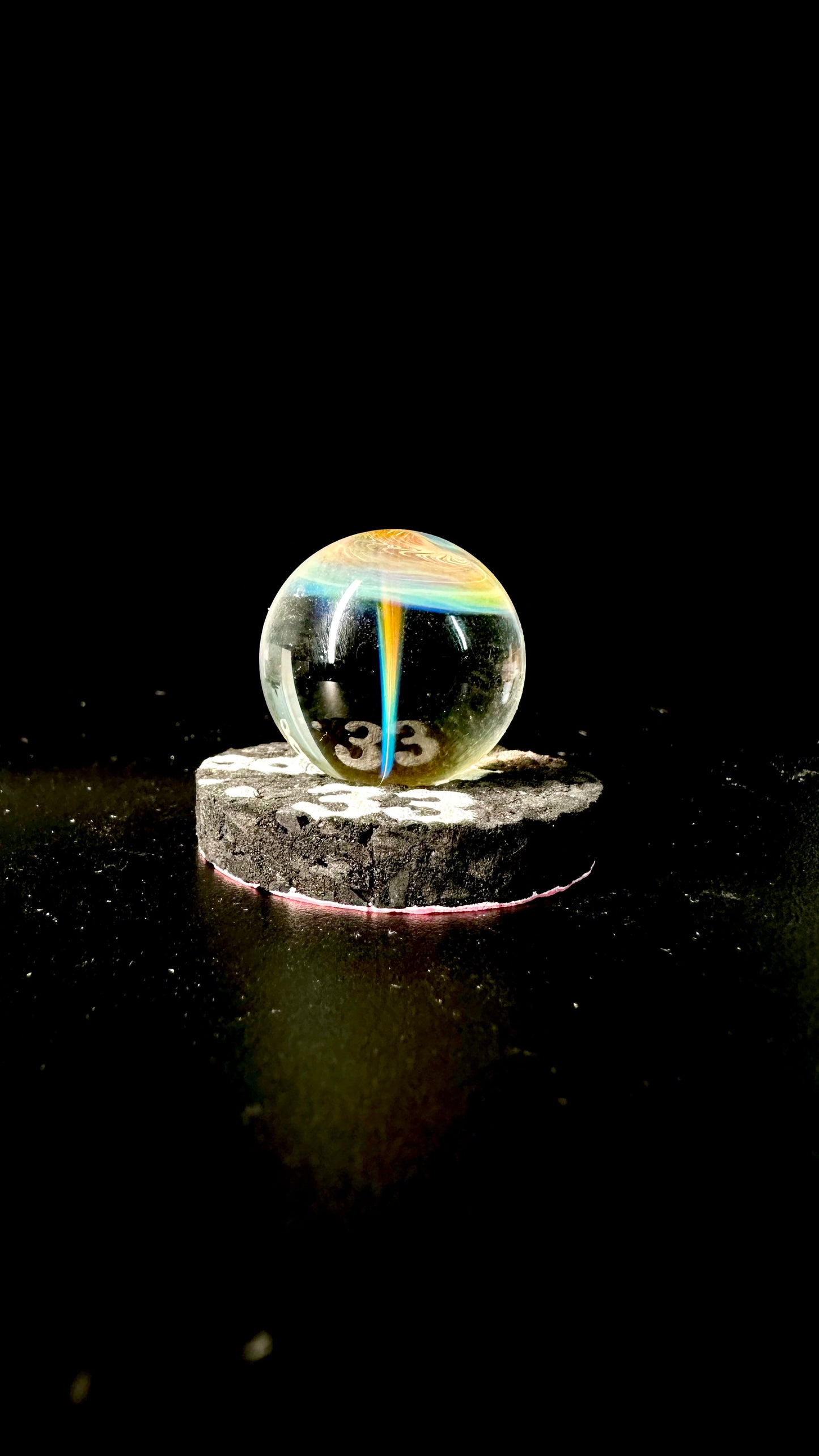 Encased Fumed Umbrella MIB (Marble In Boro)