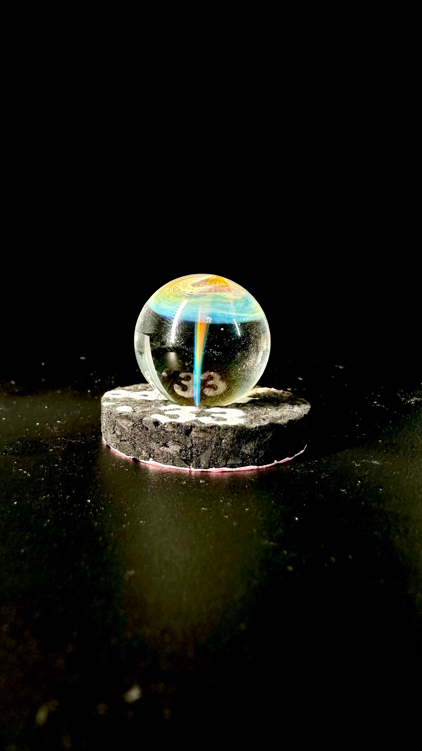 Encased Fumed Umbrella MIB (Marble In Boro)