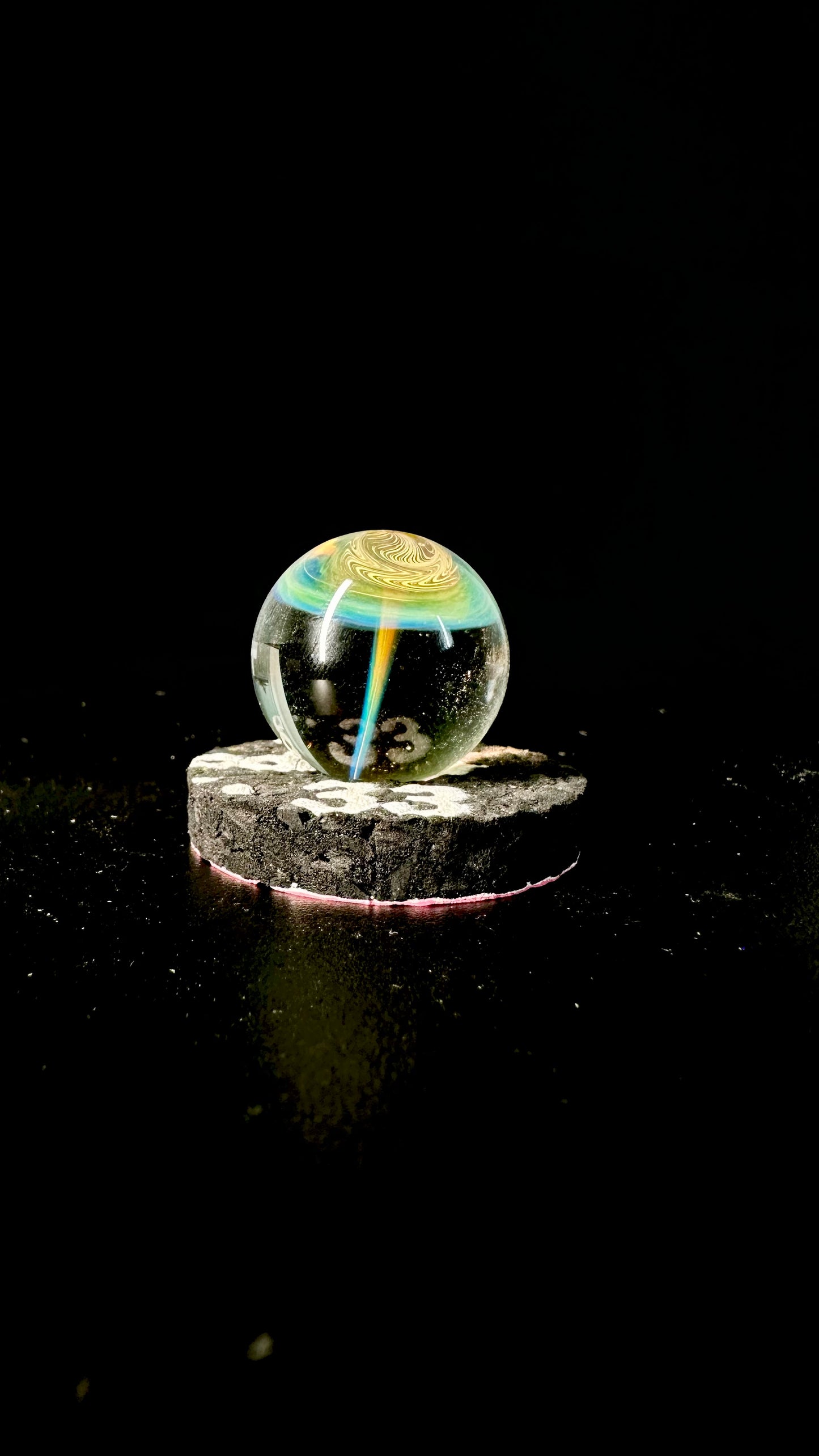 Encased Fumed Umbrella MIB (Marble In Boro)