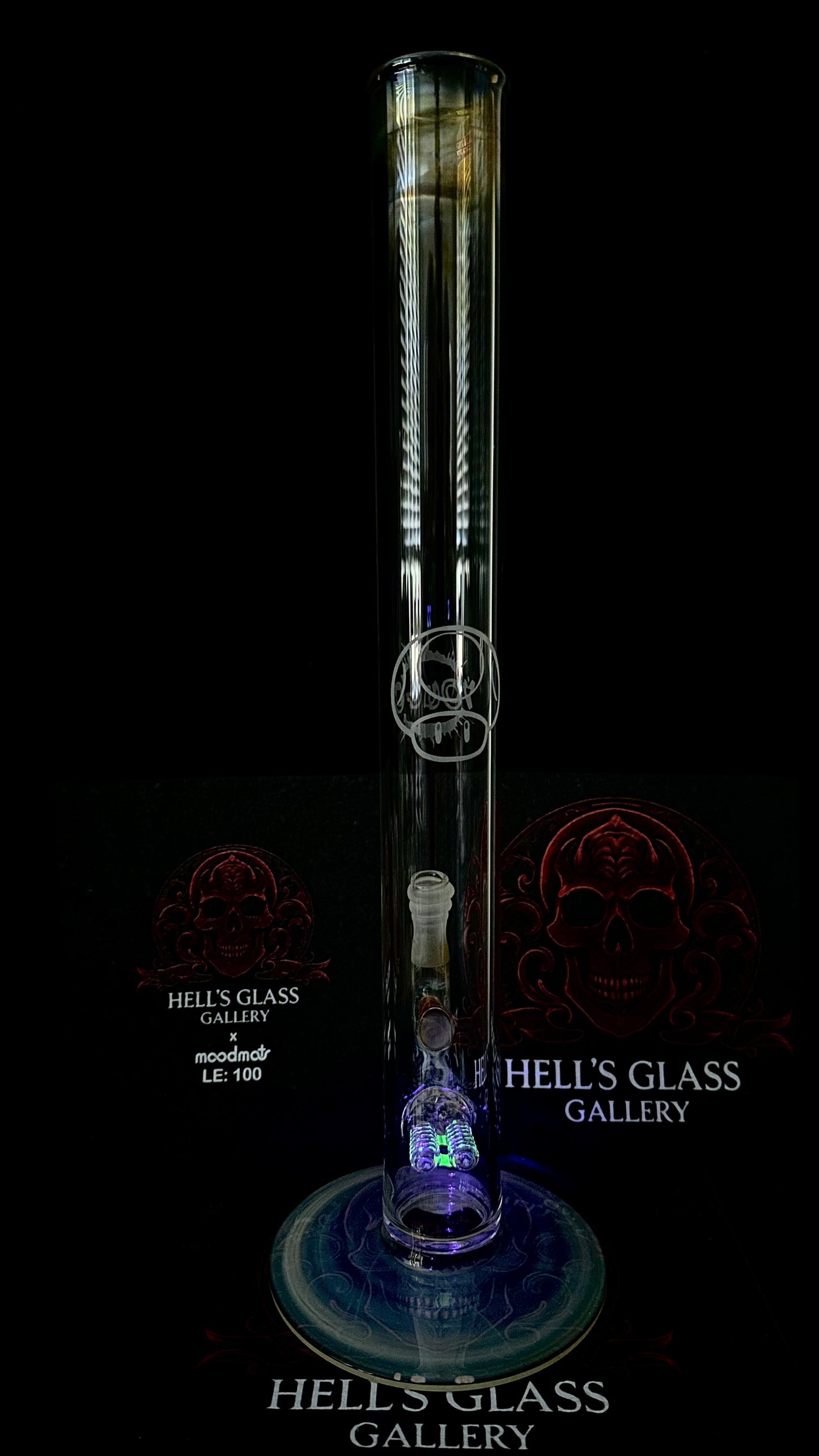 PA Serendipity 50MM Fumed Dual UV Stem W/ Sandblast Art