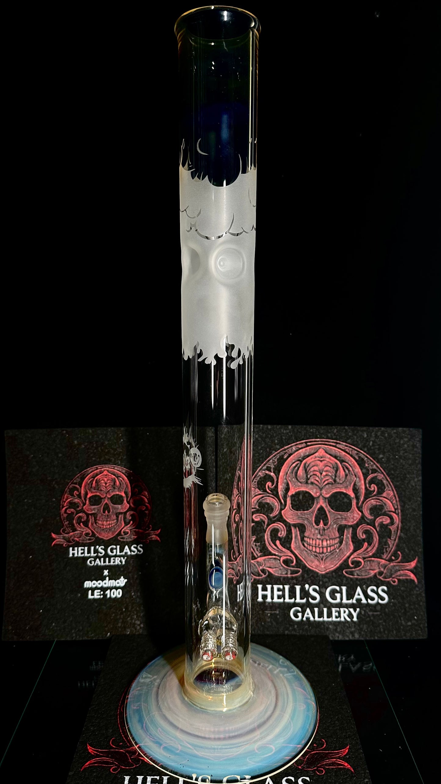 PA Irrid 50MM Fumed Dual UV Stem W/ Sandblast Art