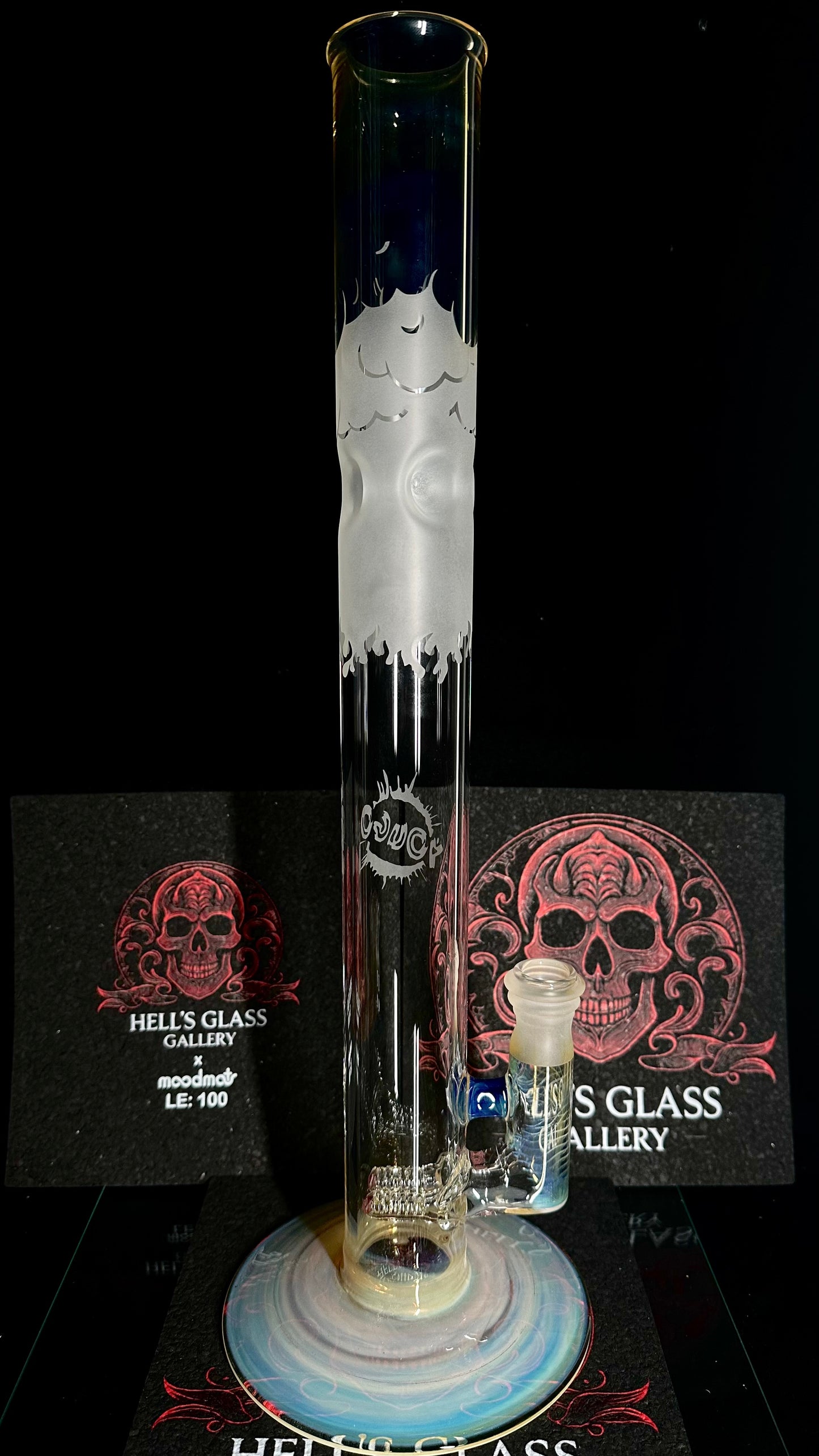 PA Irrid 50MM Fumed Dual UV Stem W/ Sandblast Art