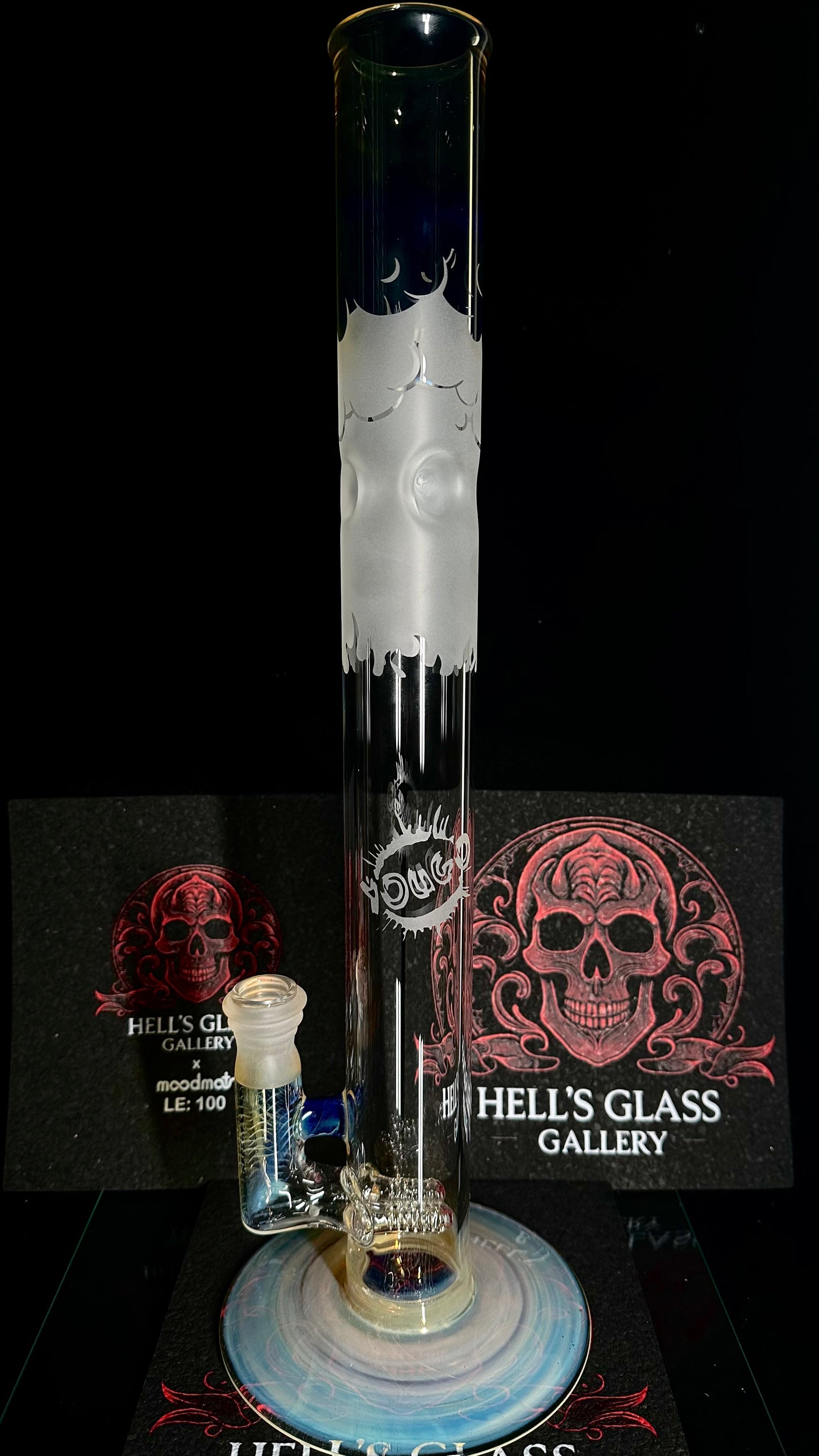 PA Irrid 50MM Fumed Dual UV Stem W/ Sandblast Art