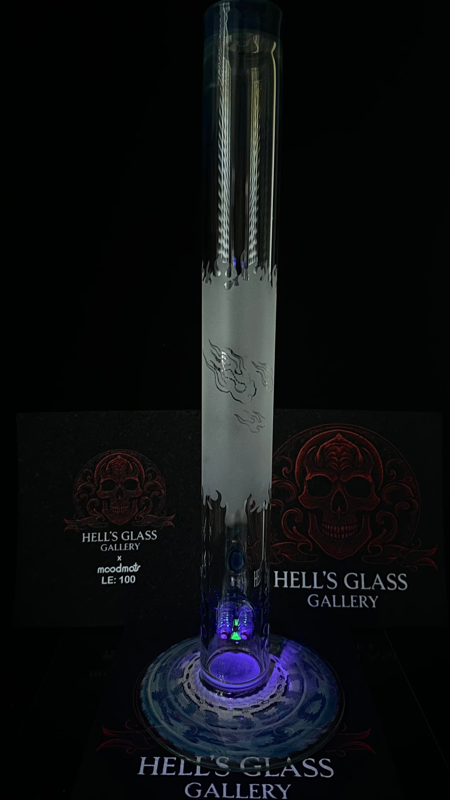 FA Irrid 50MM Fumed Dual UV Stem W/ Sandblast Art